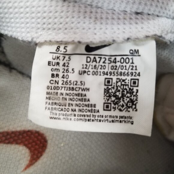 Size 8.5 - Nike Blazer Low 77 Vintage Black White Men's Shoes - Picture 9 of 9